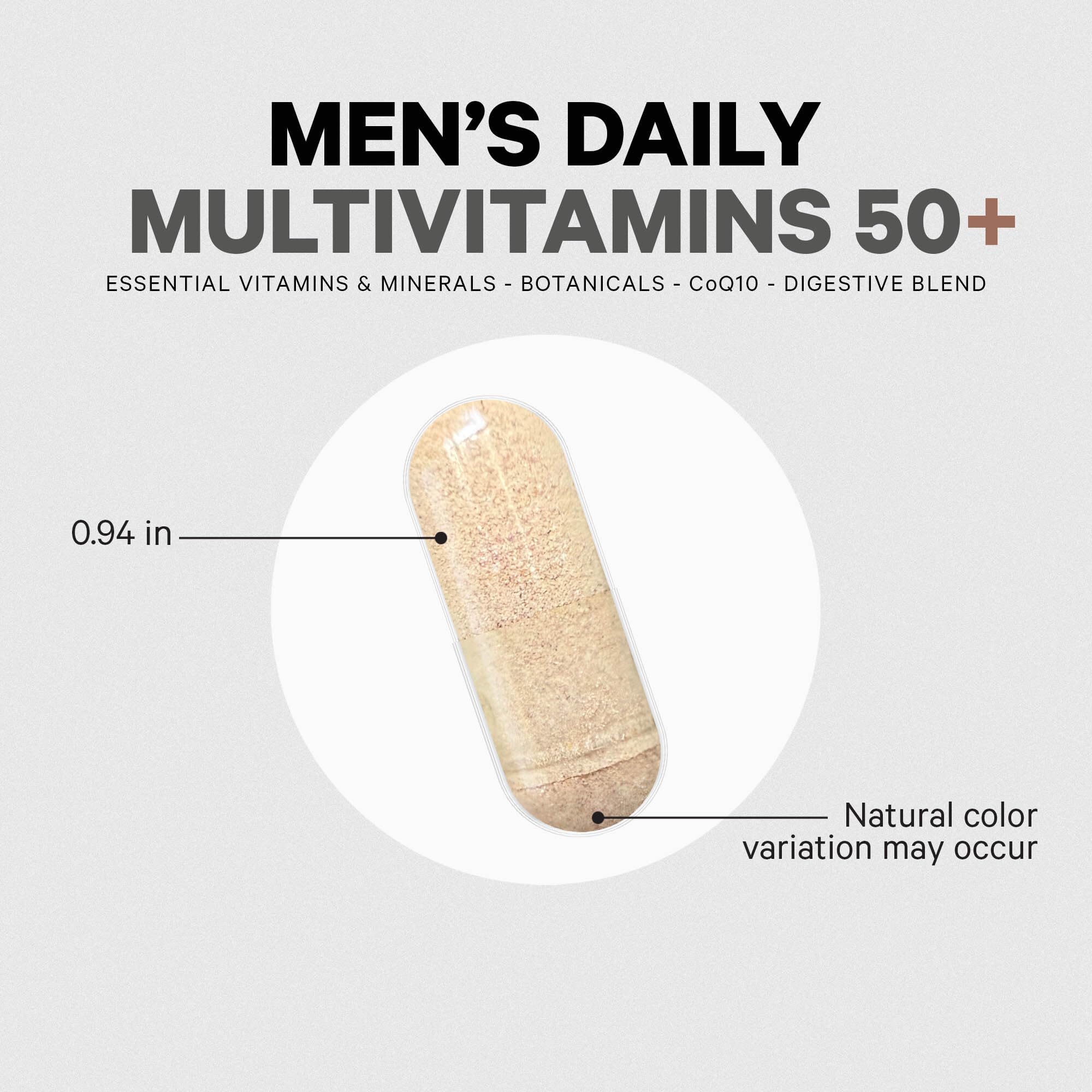 Codeage Men’s Multivitamin 50+ is vegan and non-GMO for a dietary-conscious daily routine.