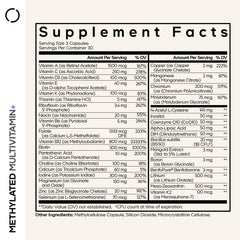 Close-up of Codeage methylated multivitamin pills for daily vitality