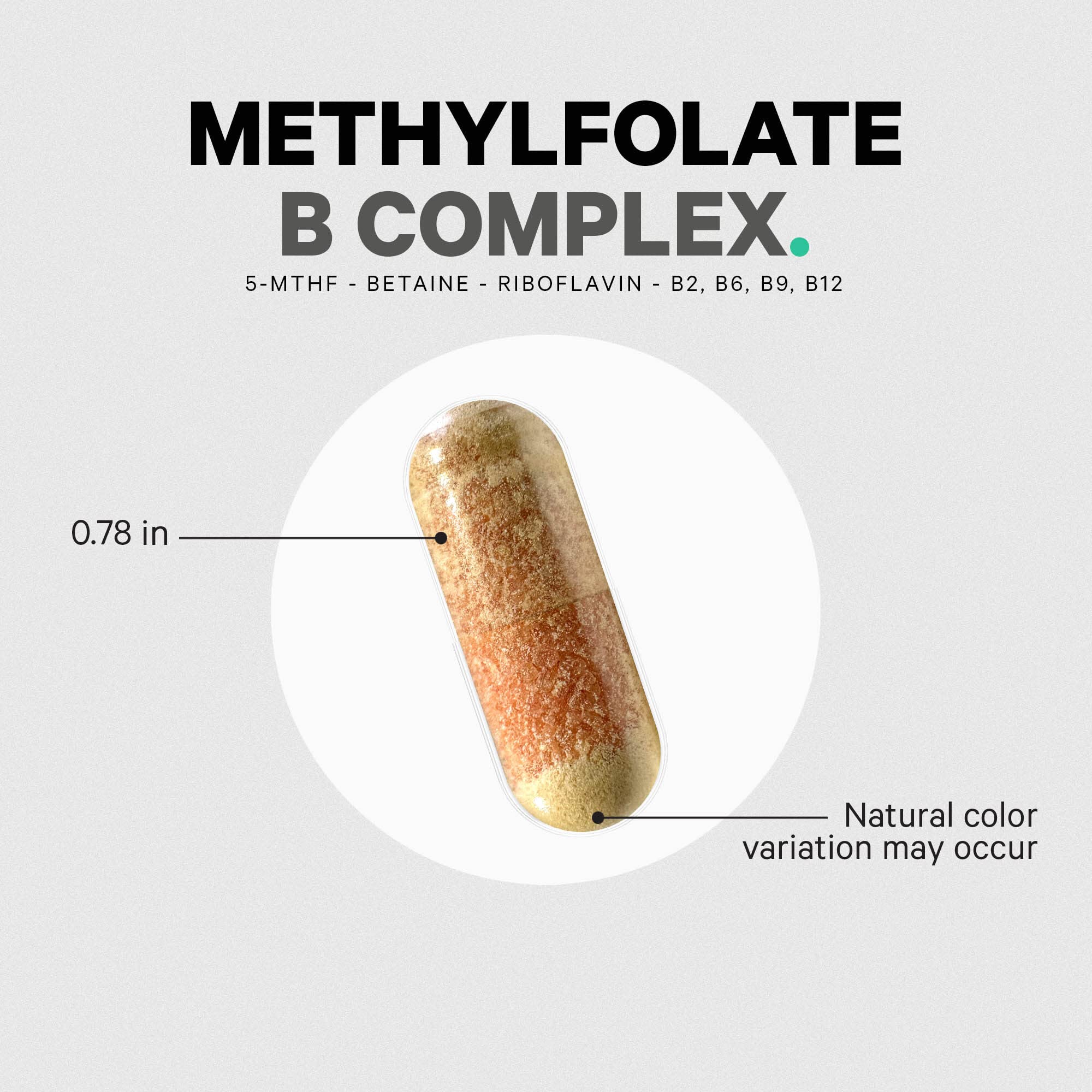 Codeage Methylfolate B Complex packaging unboxed to reveal info.