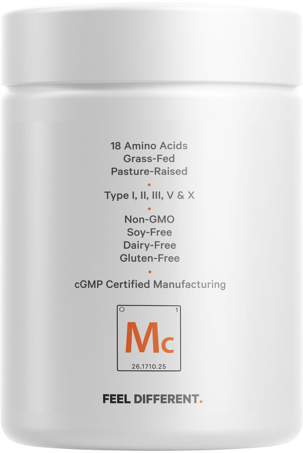 Codeage Multi Collagen amino acids spread showing 18 amino acids