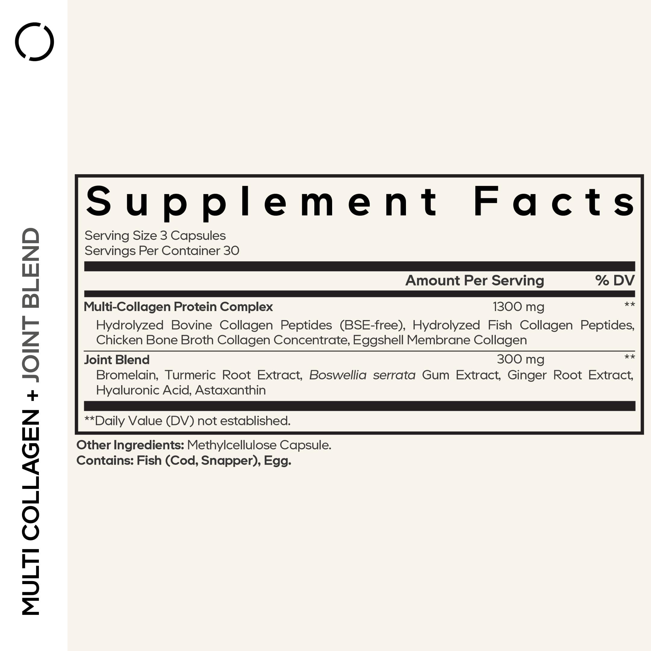 Codeage Multi Collagen capsules closeup highlights convenient daily capsules