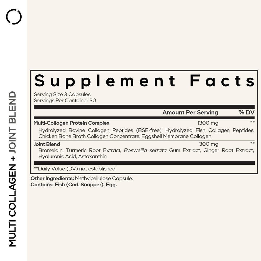 Codeage Multi Collagen capsules closeup highlights convenient daily capsules