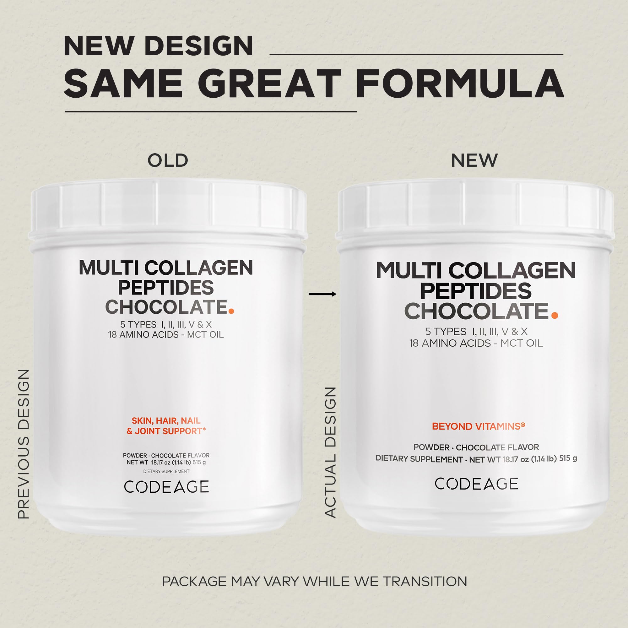 Codeage chocolate collagen pour into glass highlights smooth mixability