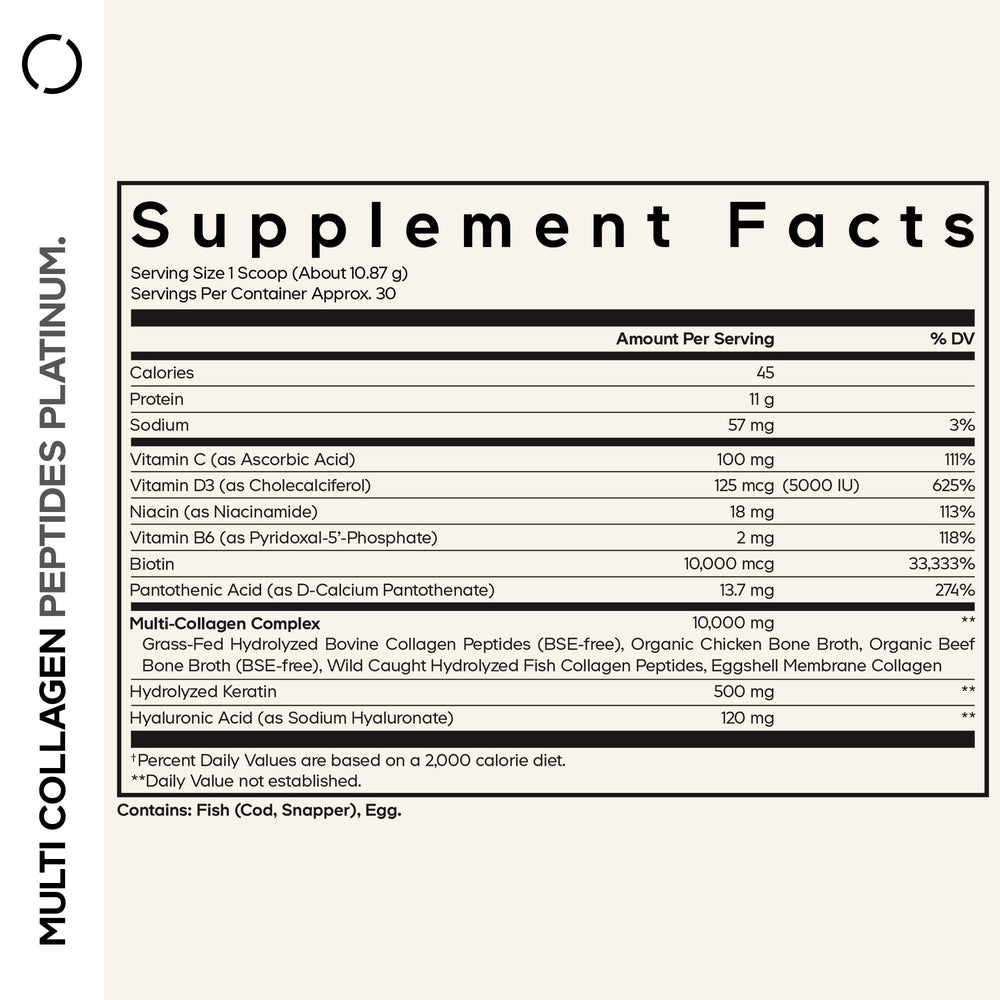 Codeage Multi Collagen scoop illustrates convenient daily dosing.