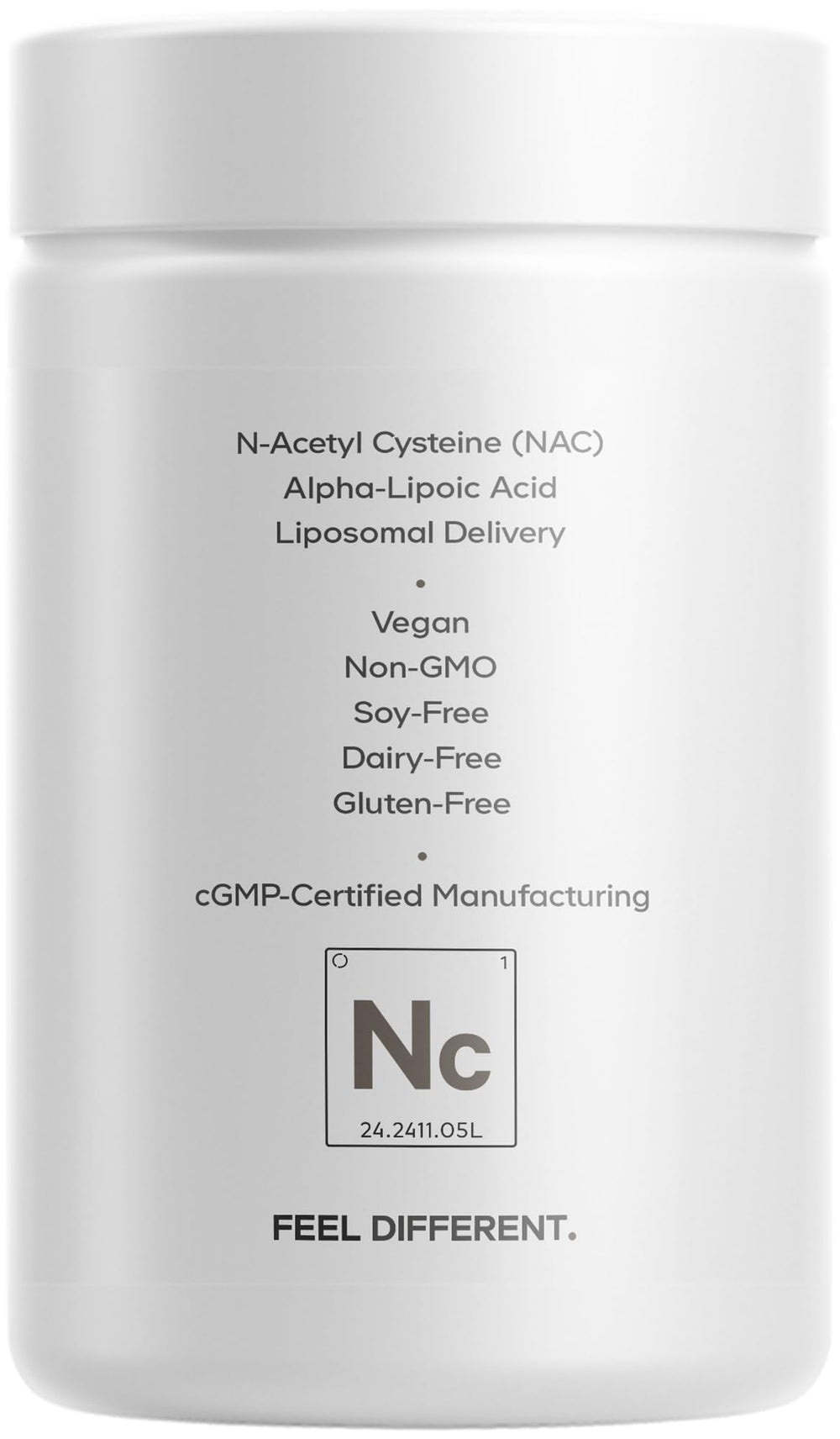 Codeage Liposomal NAC+ Platinum USA manufacturing seal signals quality.