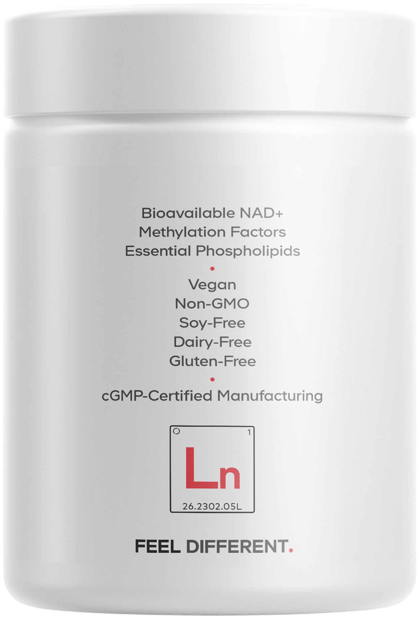 Codeage Liposomal NAD+ product scene with bottle and glass, suggesting daily wellness routine.