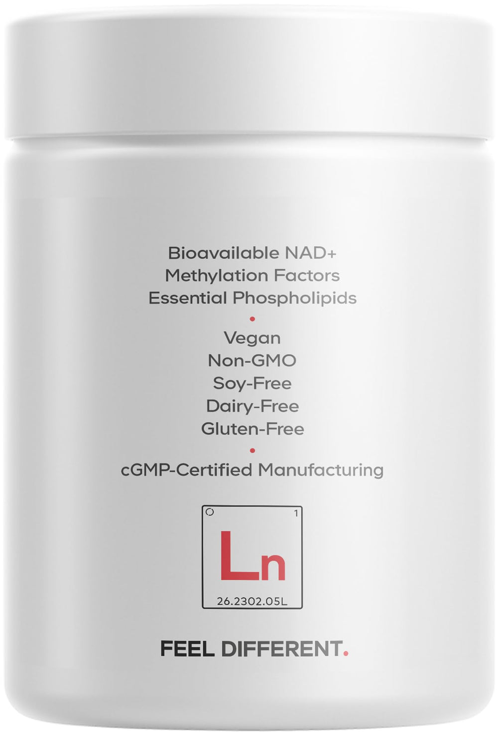 Codeage Liposomal NAD+ product scene with bottle and glass, suggesting daily wellness routine.