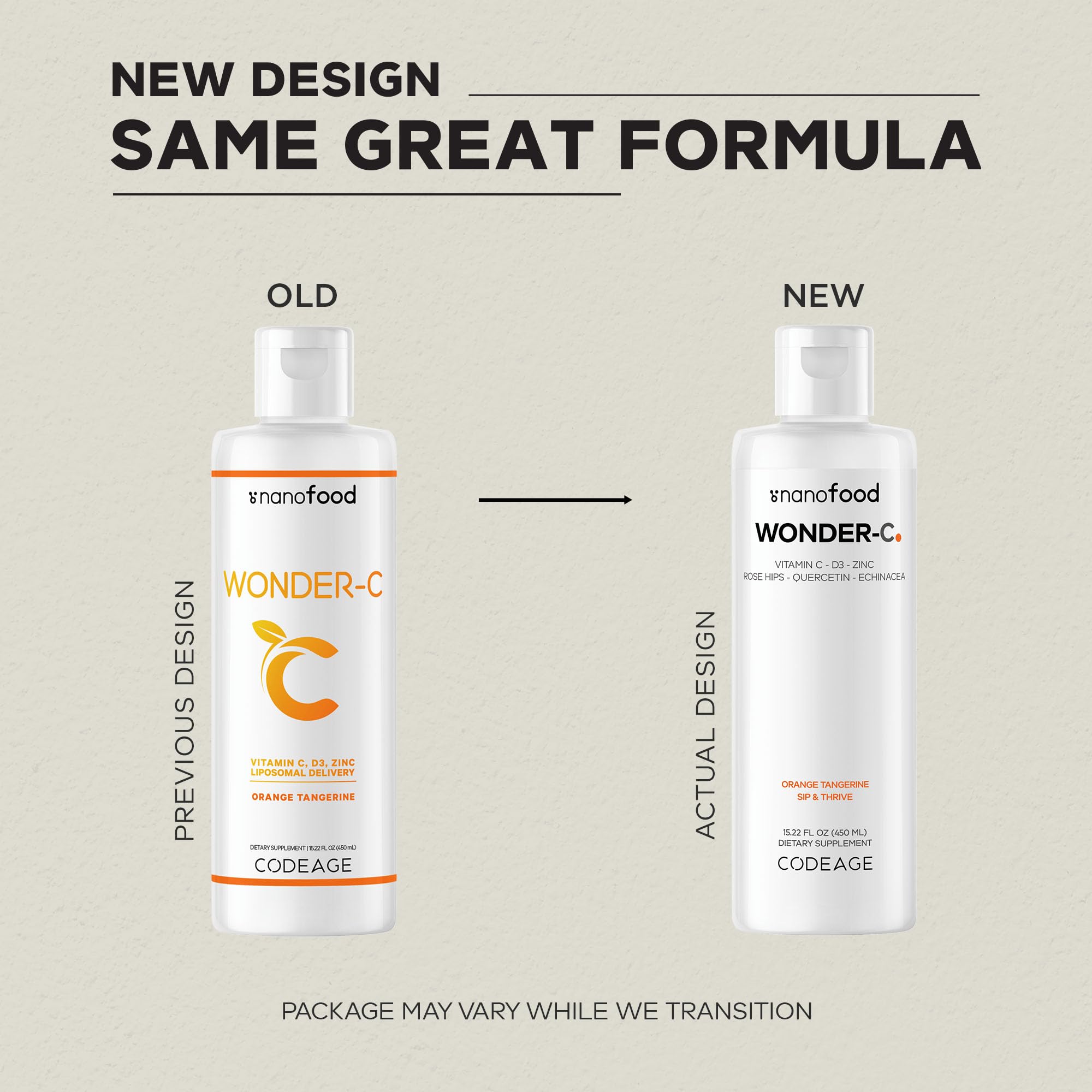 Codeage Nanofood Wonder-C orange-tangerine flavor profile