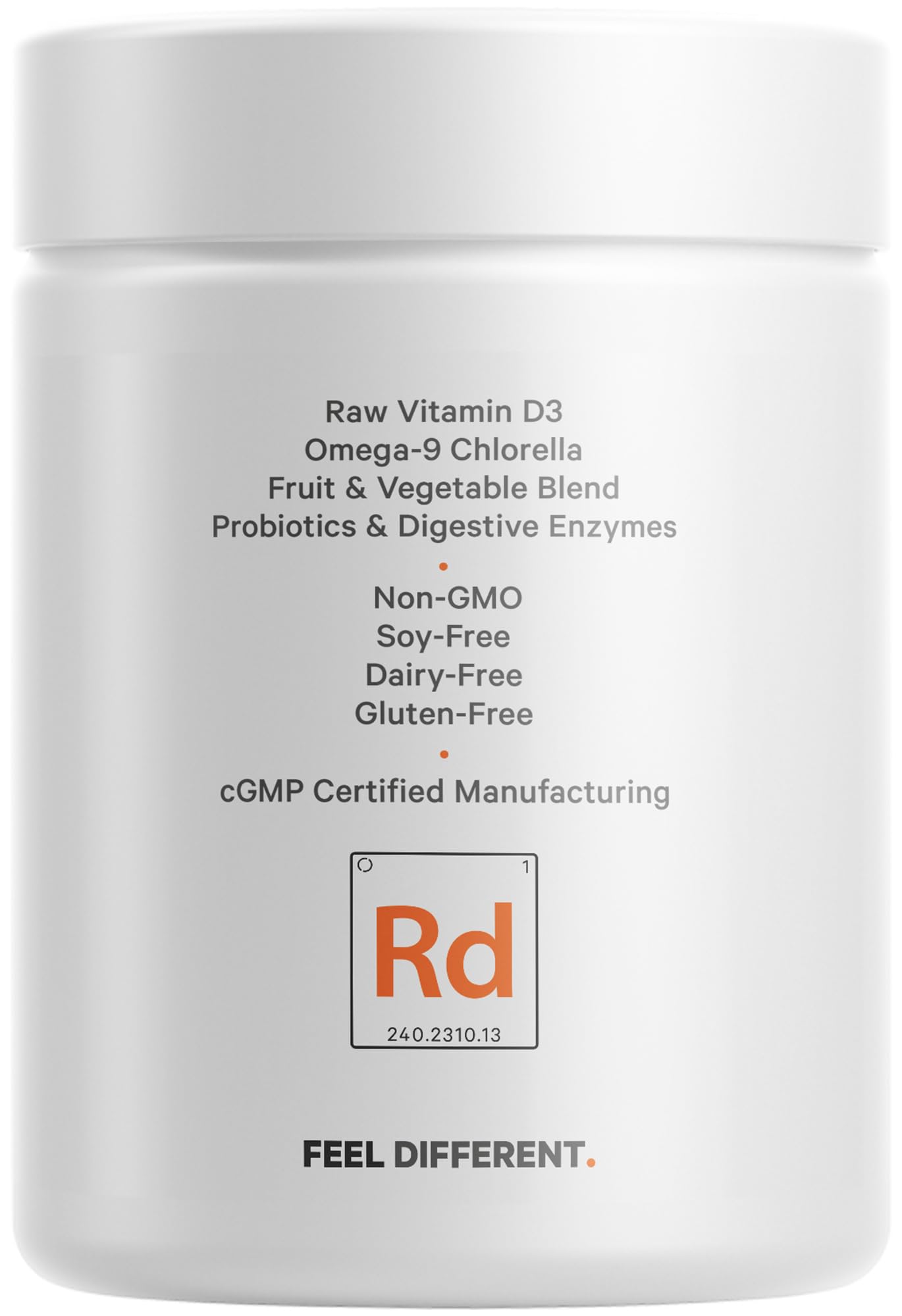 Codeage Raw Vitamin D3+ usage cup suggests convenient daily dosing