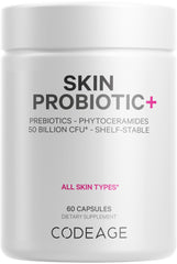 Codeage Skin Probiotics bottle front for daily skincare routine.