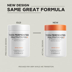 Codeage Teen Multivitamin capsules closeup daily supplement