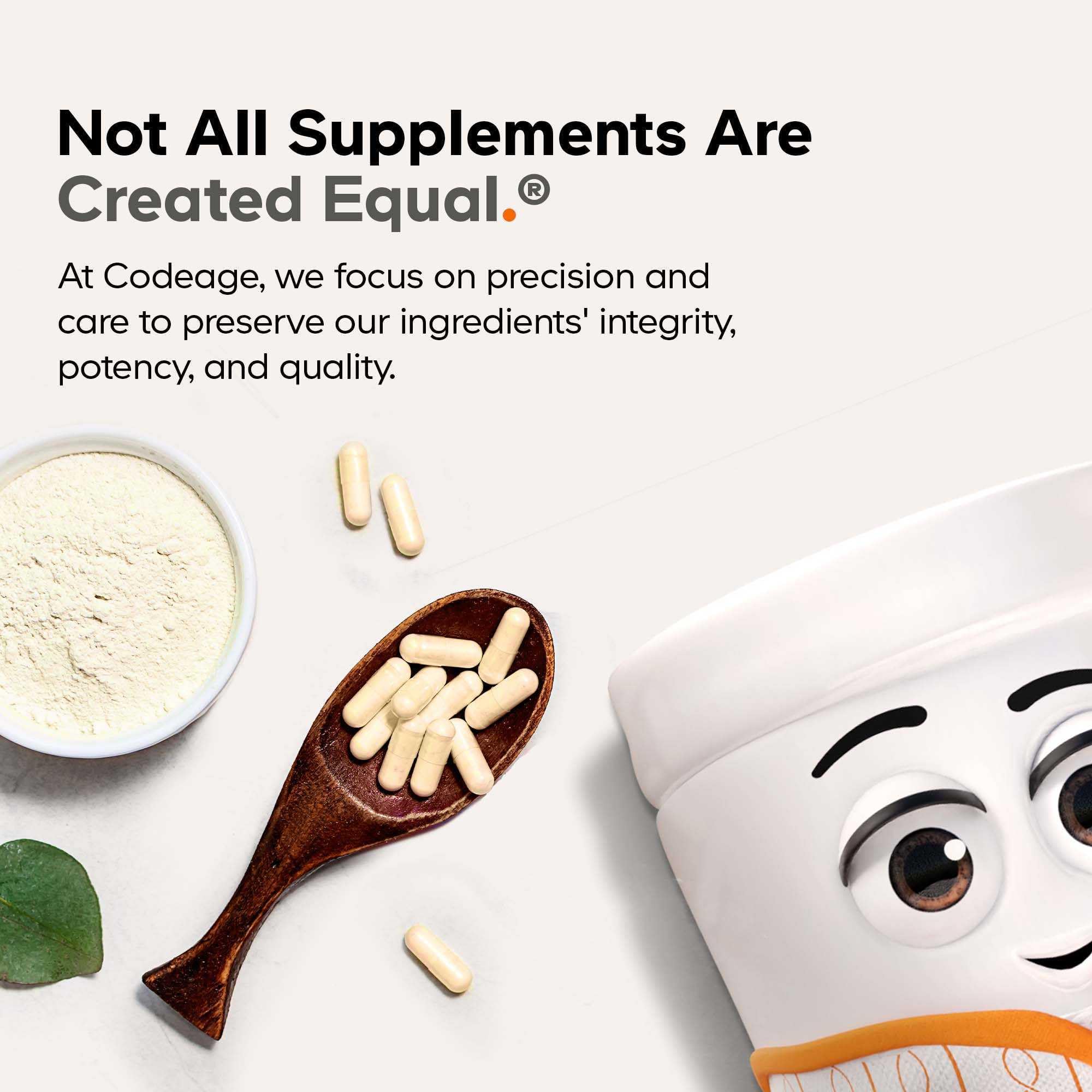 Gluten-free and vegan icon on Codeage Teen Multivitamin packaging