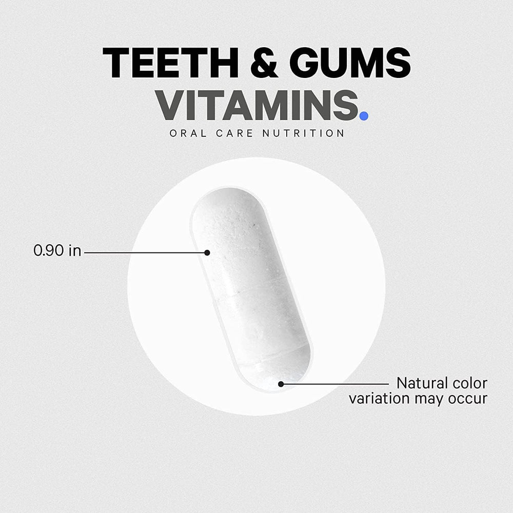Codeage Teeth & Gums minerals image spotlights phosphorus, zinc, and potassium.