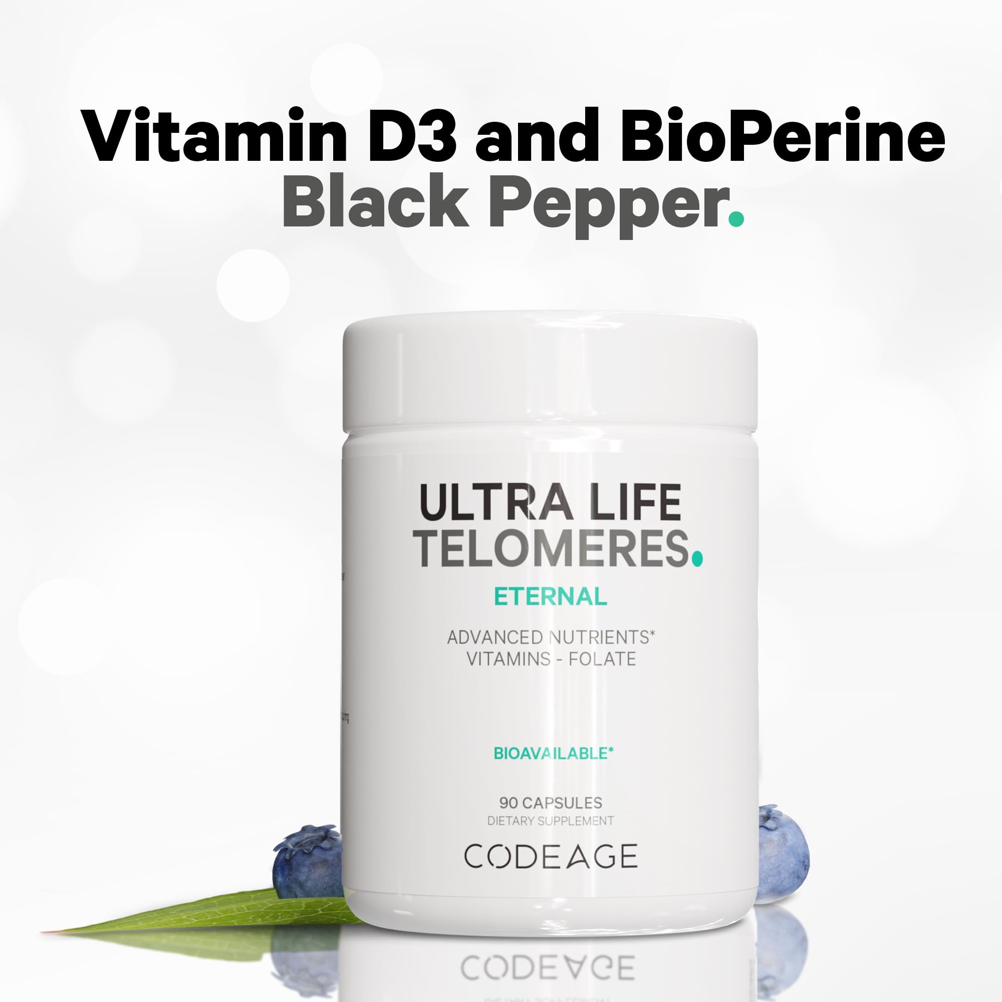 Codeage Ultra Life Telomeres herbal blend featuring astragalus and ashwagandha