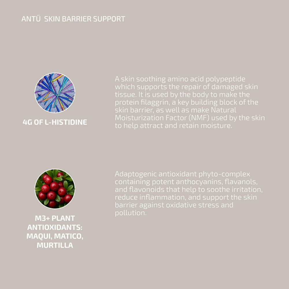 Codex Labs ANTÜ sachet dissolving in water shows an easy daily ritual