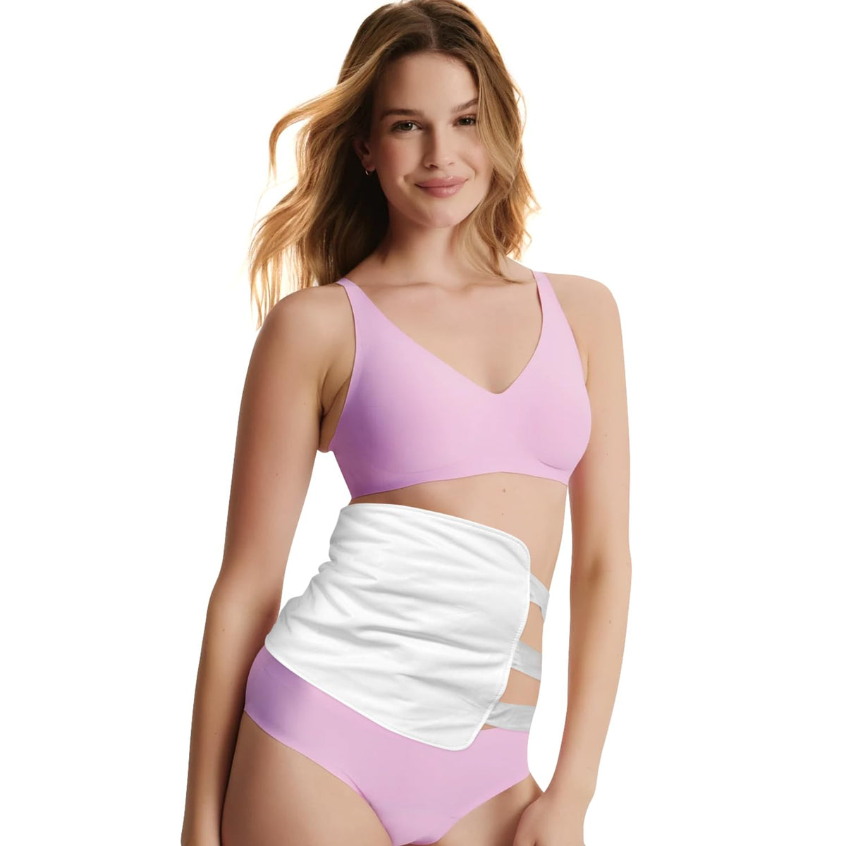 Cogetoro Castor Oil Pack Wrap front view with organic cotton shell for skin comfort.