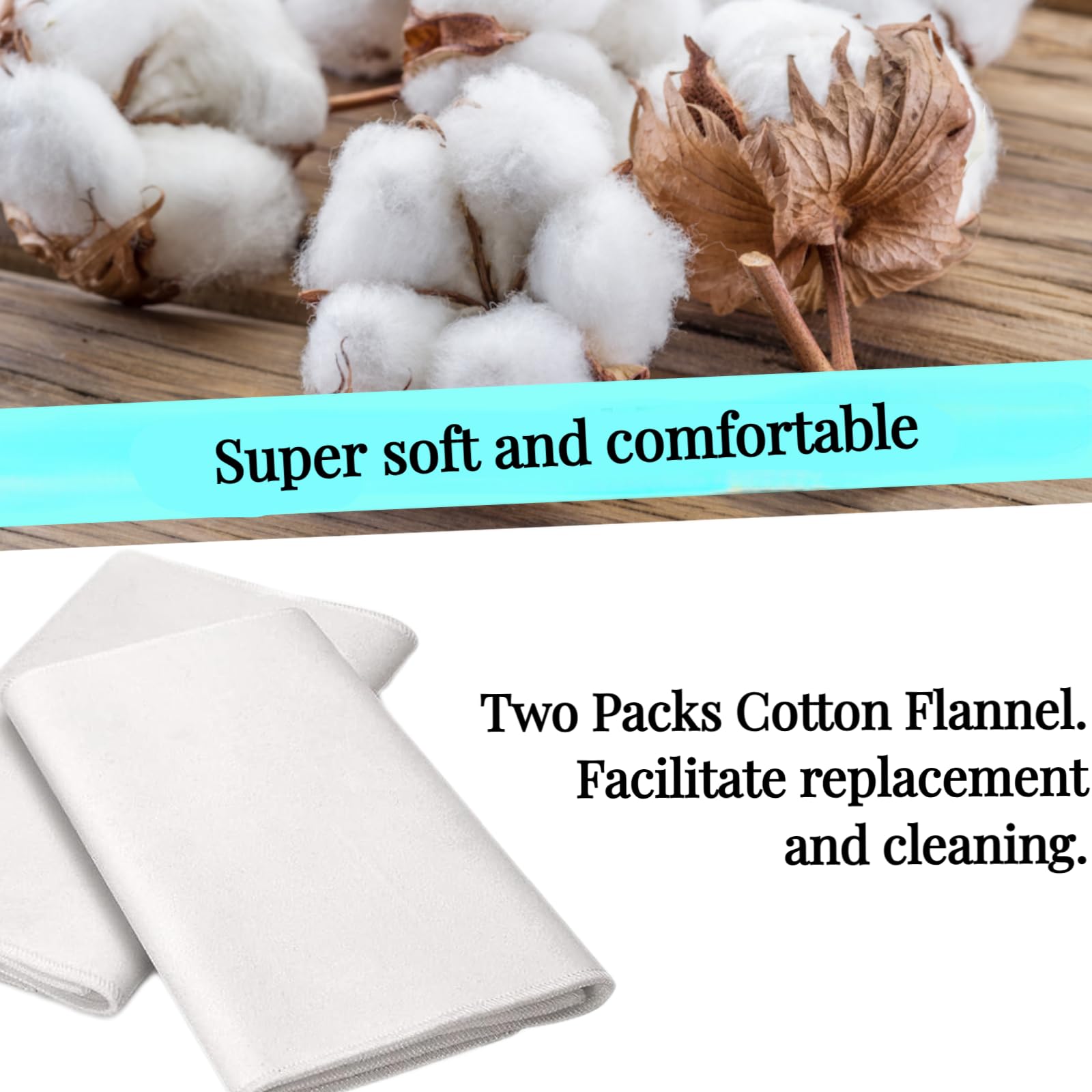 Cogetoro flannel edges serged for a clean, long-lasting finish.