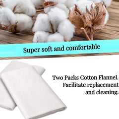 Cogetoro flannel edges serged for a clean, long-lasting finish.