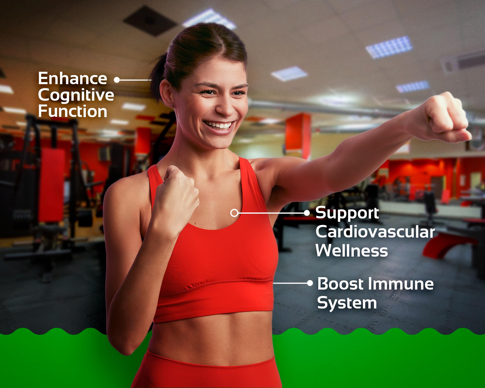 CogniTune Methylfolate Gummies strawberry close-up shows tasty, convenient daily supplementation.