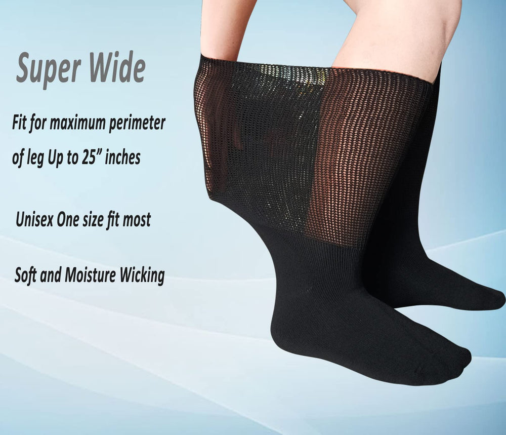 COIYUFUX cushioned footbed socks, soft knit, keeps feet warm.
