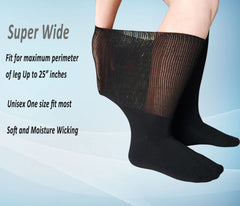 COIYUFUX cushioned footbed socks, soft knit, keeps feet warm.