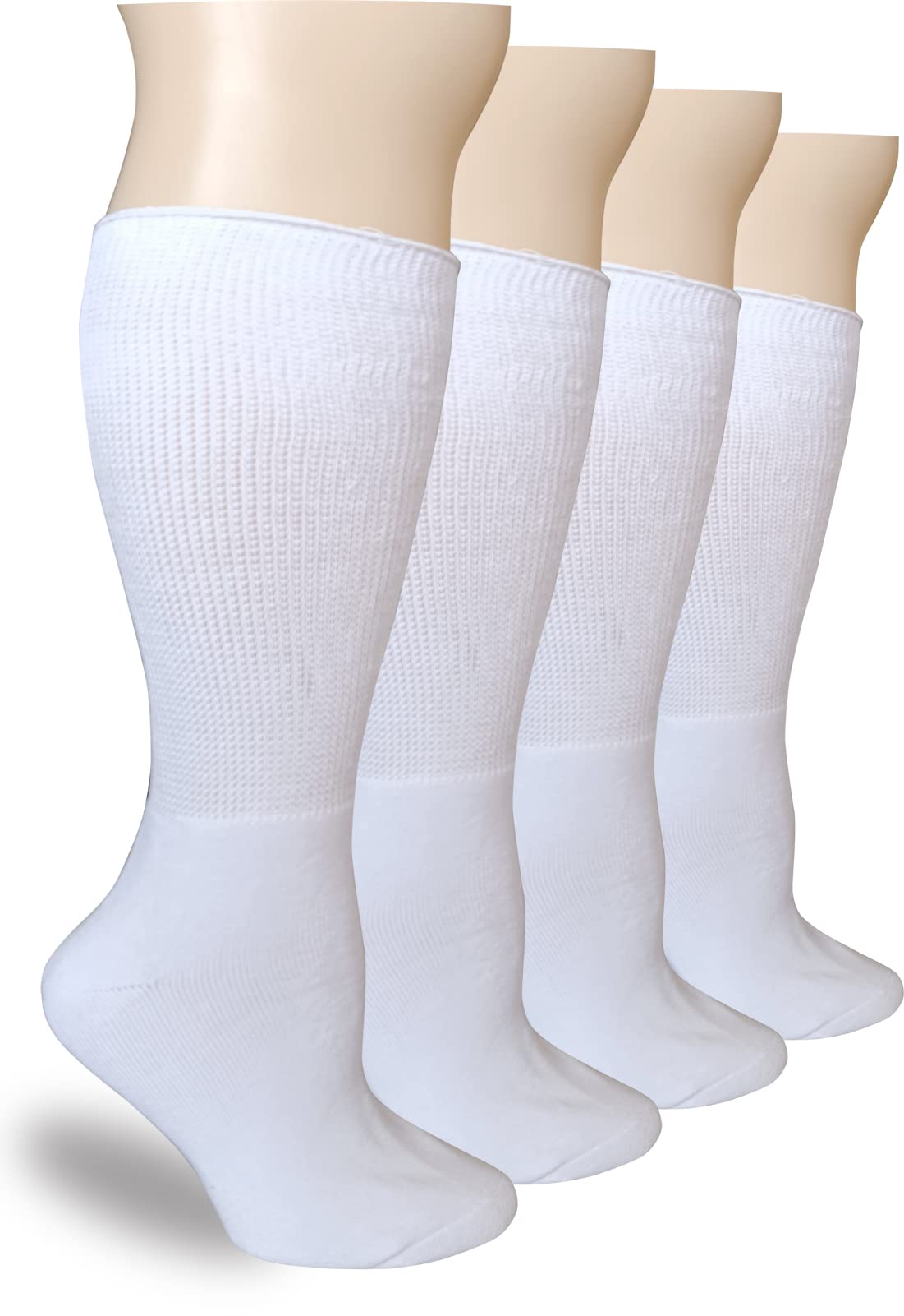 COIYUFUX extra-wide over-calf sock with non-binding fit for swollen feet