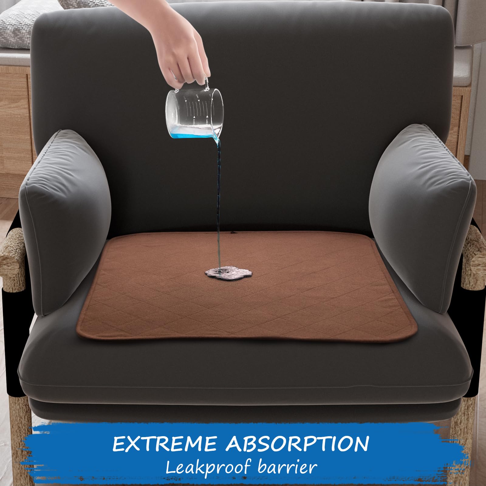 Coldwind waterproof chair pad with non-slip back keeps protection in place.