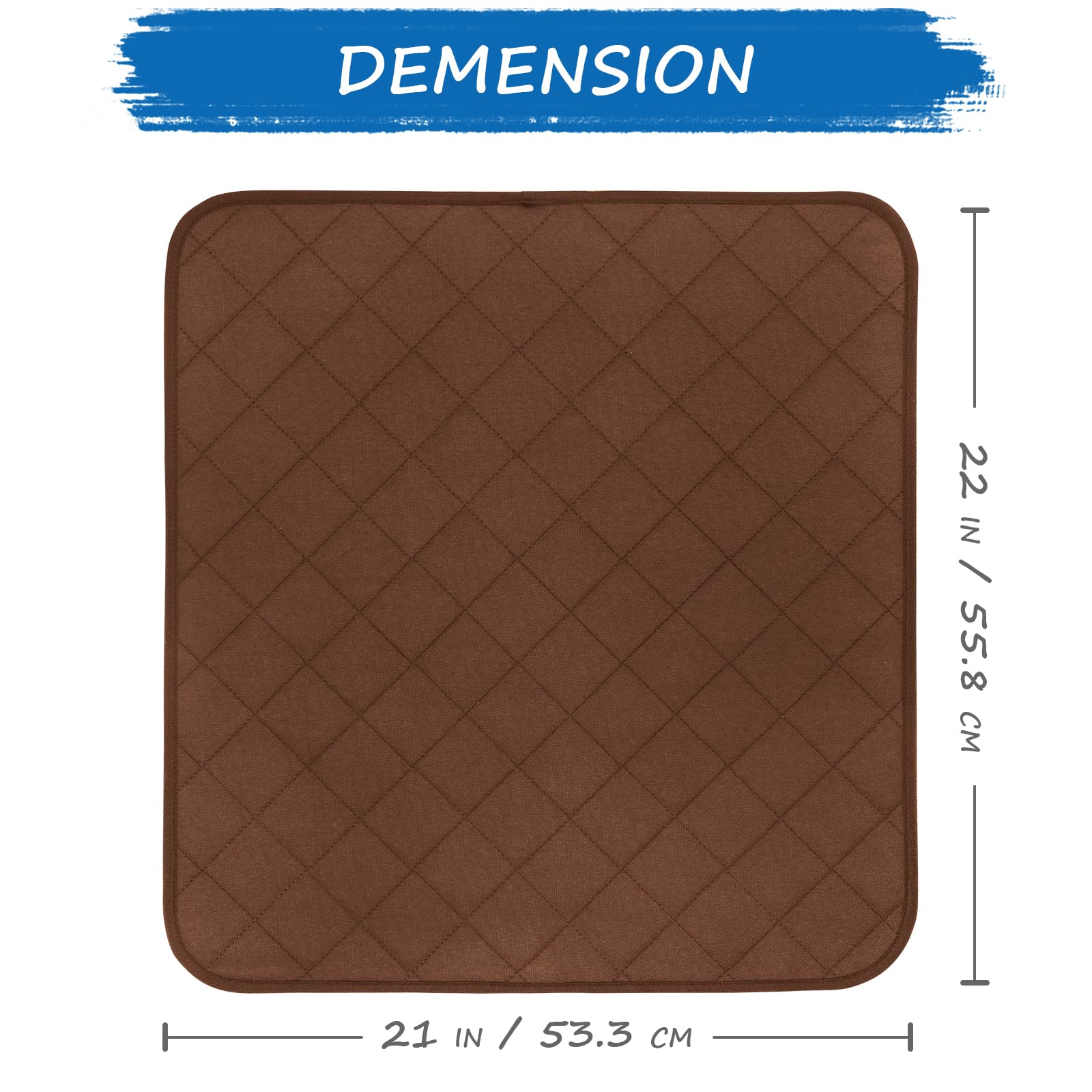Coldwind waterproof chair pad 22x21 in use protects seating from spills.