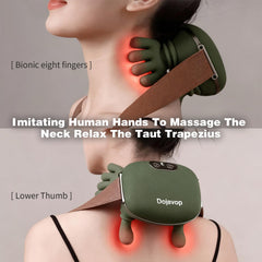 Coliatik massager with rotating nodes targeting shoulders.