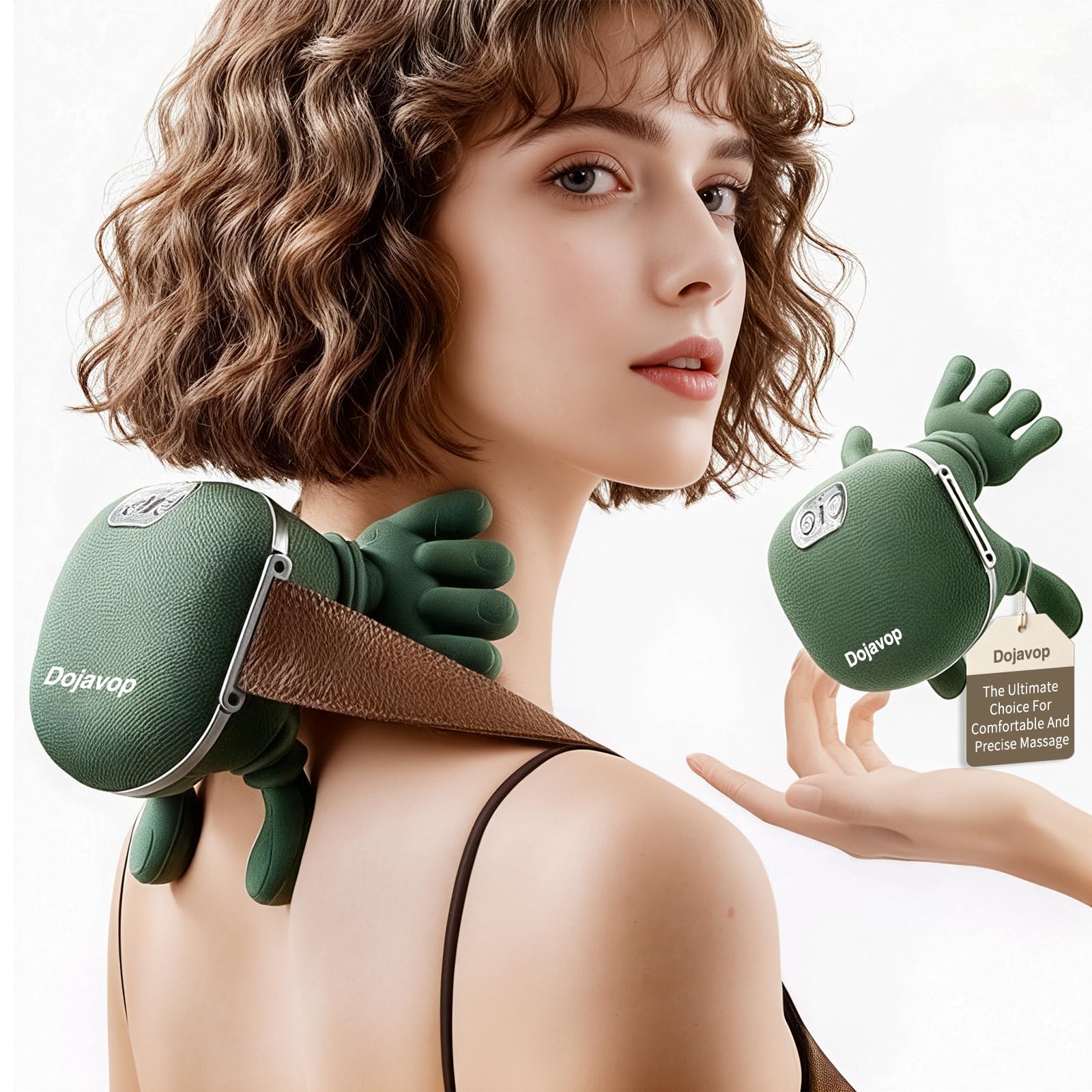 Coliatik neck massager with heat front view for spa-like relief.
