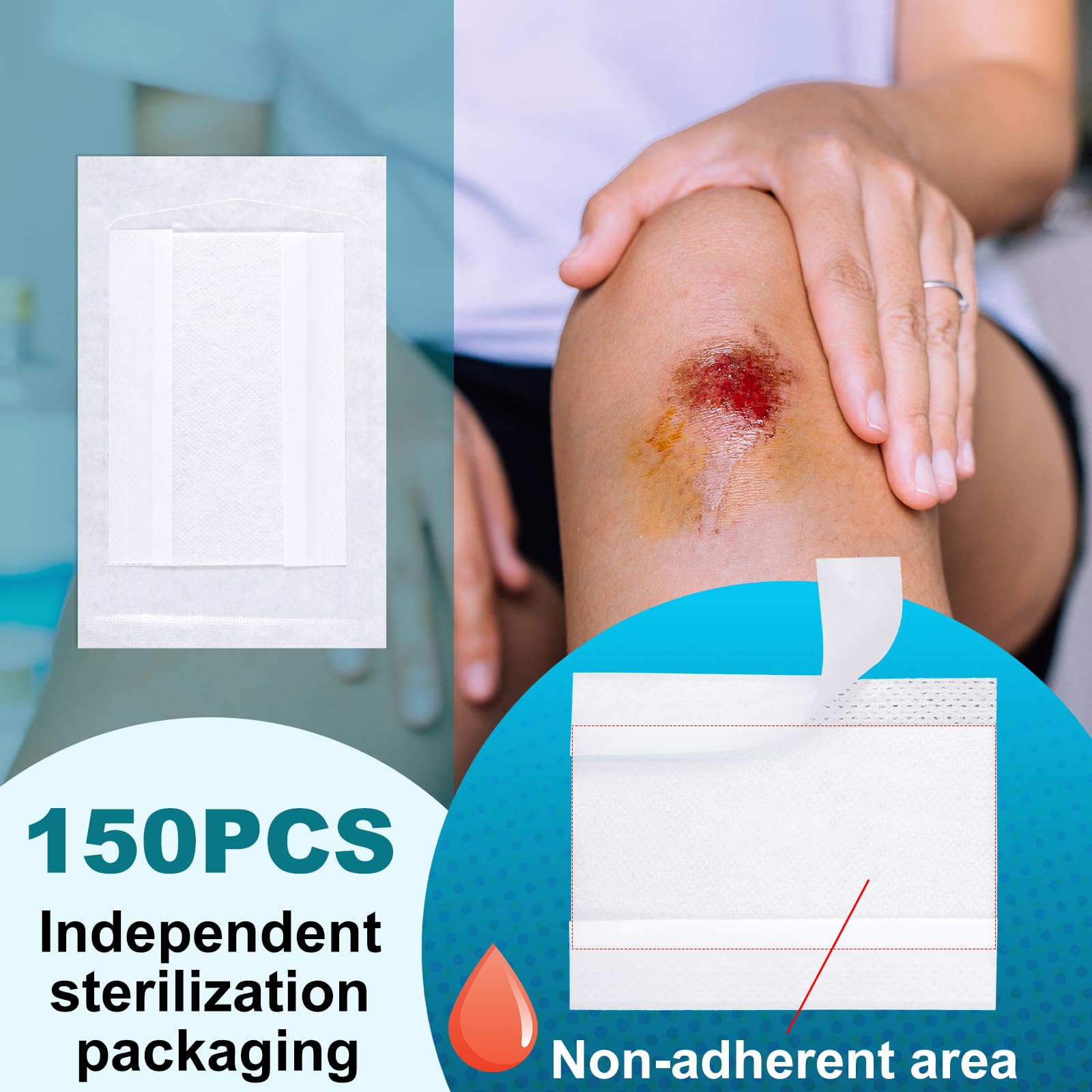 Colingmill breathable gauze pad for comfortable wound coverage