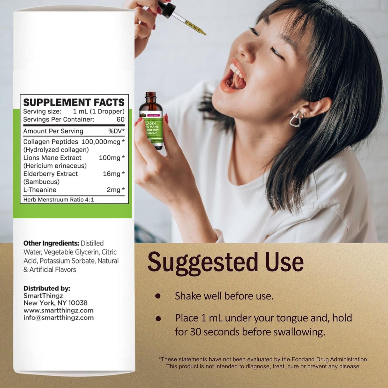 Collagen Mojo with lion's mane signals focus and cognitive support