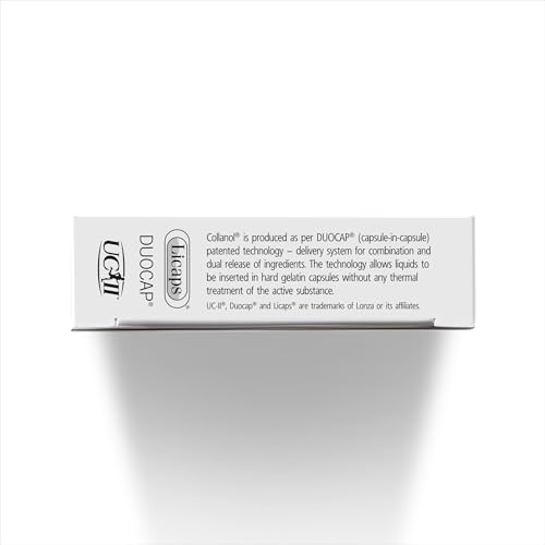 Collanol dual-capsule delivery system image emphasizes staged nutrient release
