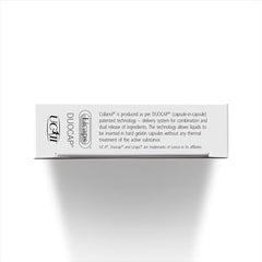 Collanol dual-capsule delivery system image emphasizes staged nutrient release