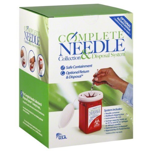 Collection SCP10104 Sharps System securely stores needles for compliant disposal.