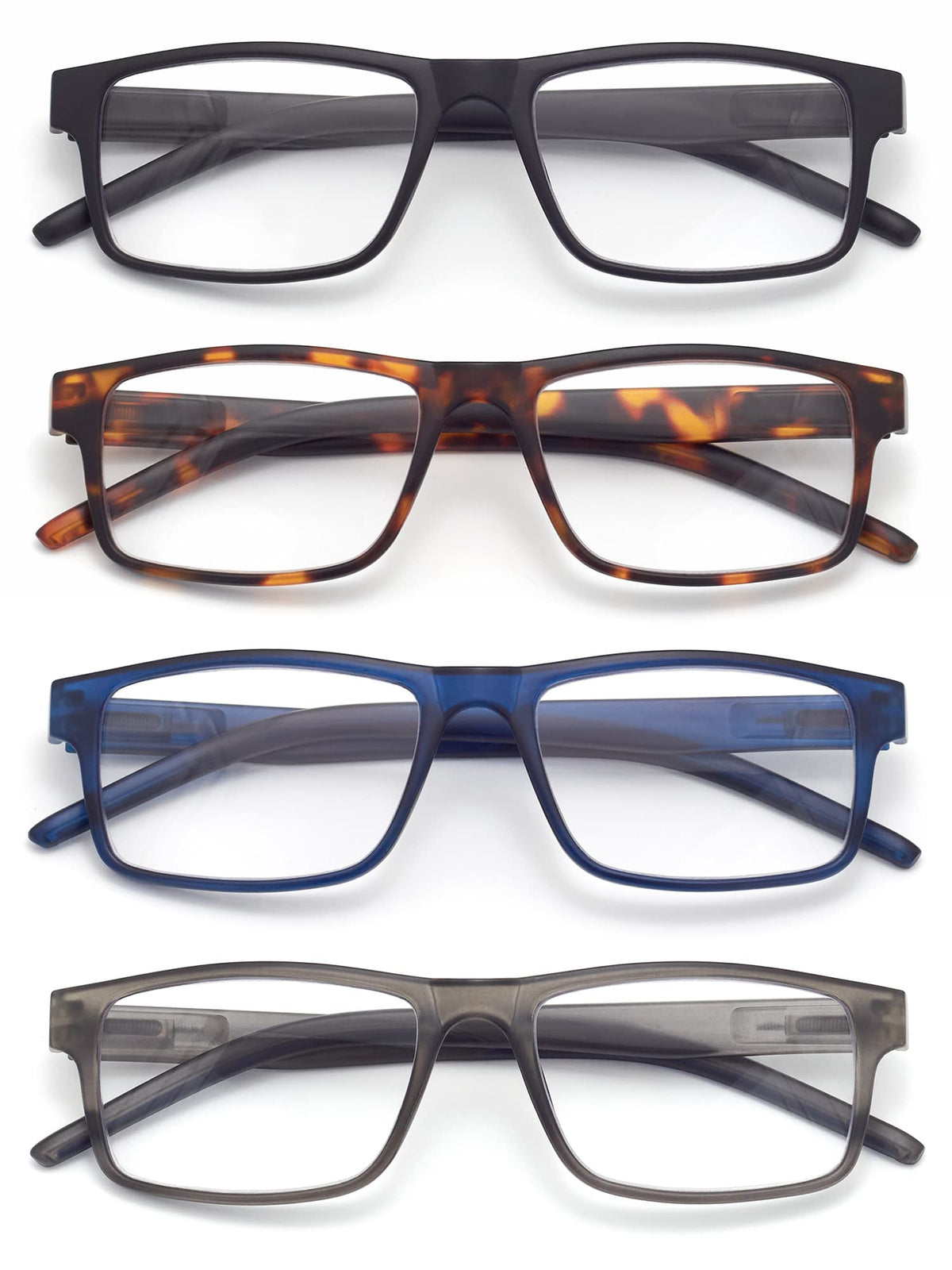 Colloddiss spring hinge reading glasses in black for daily comfortable wear.