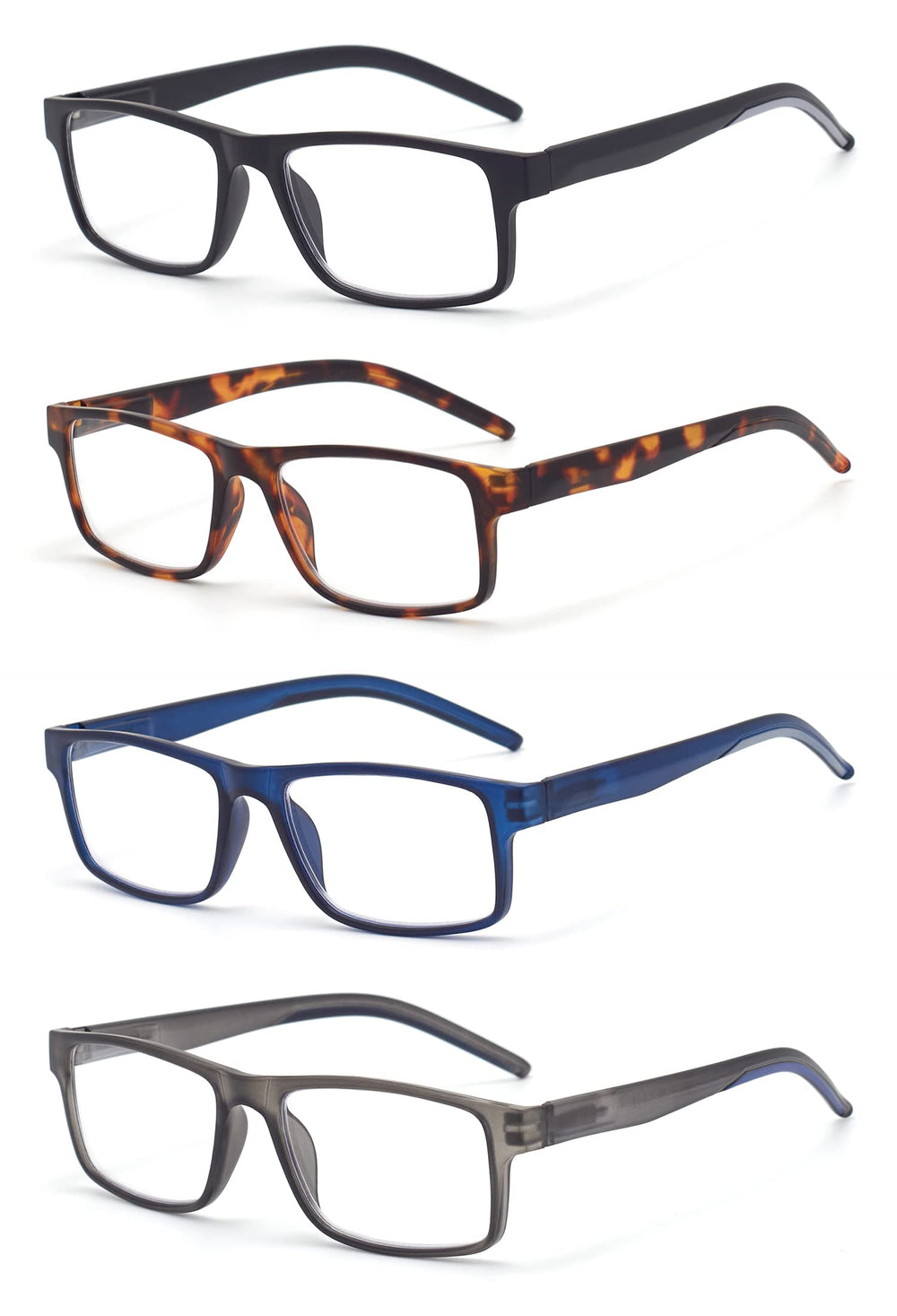 Colloddiss spring hinge reading glasses in blue for versatile use.