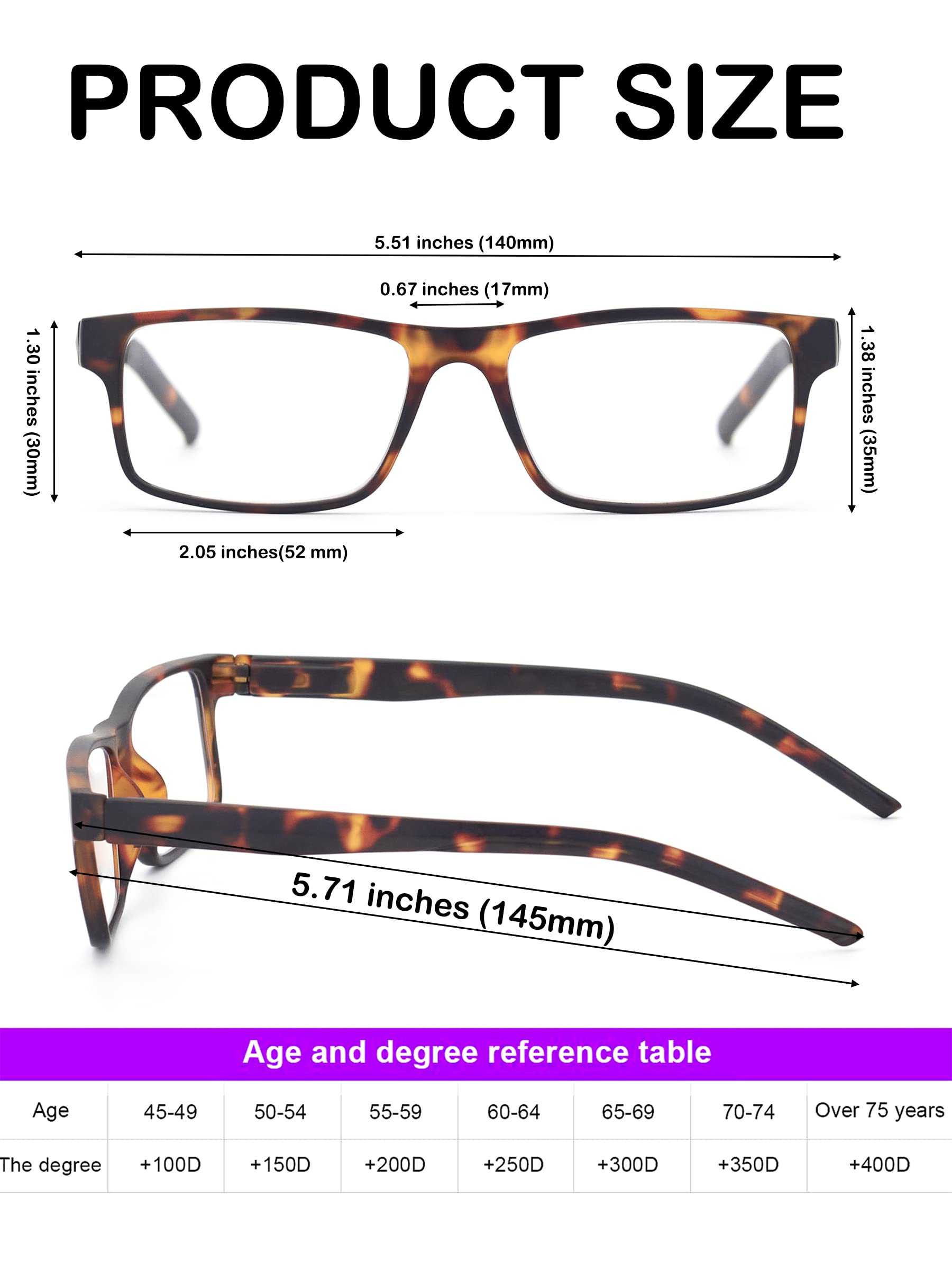 Colloddiss tortoise-shell readers offer versatile daily style.