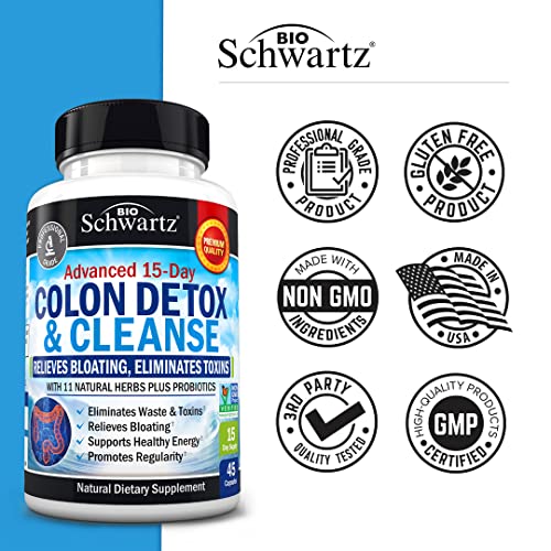 Colon Cleanser label closeup shows probiotic fiber blend details