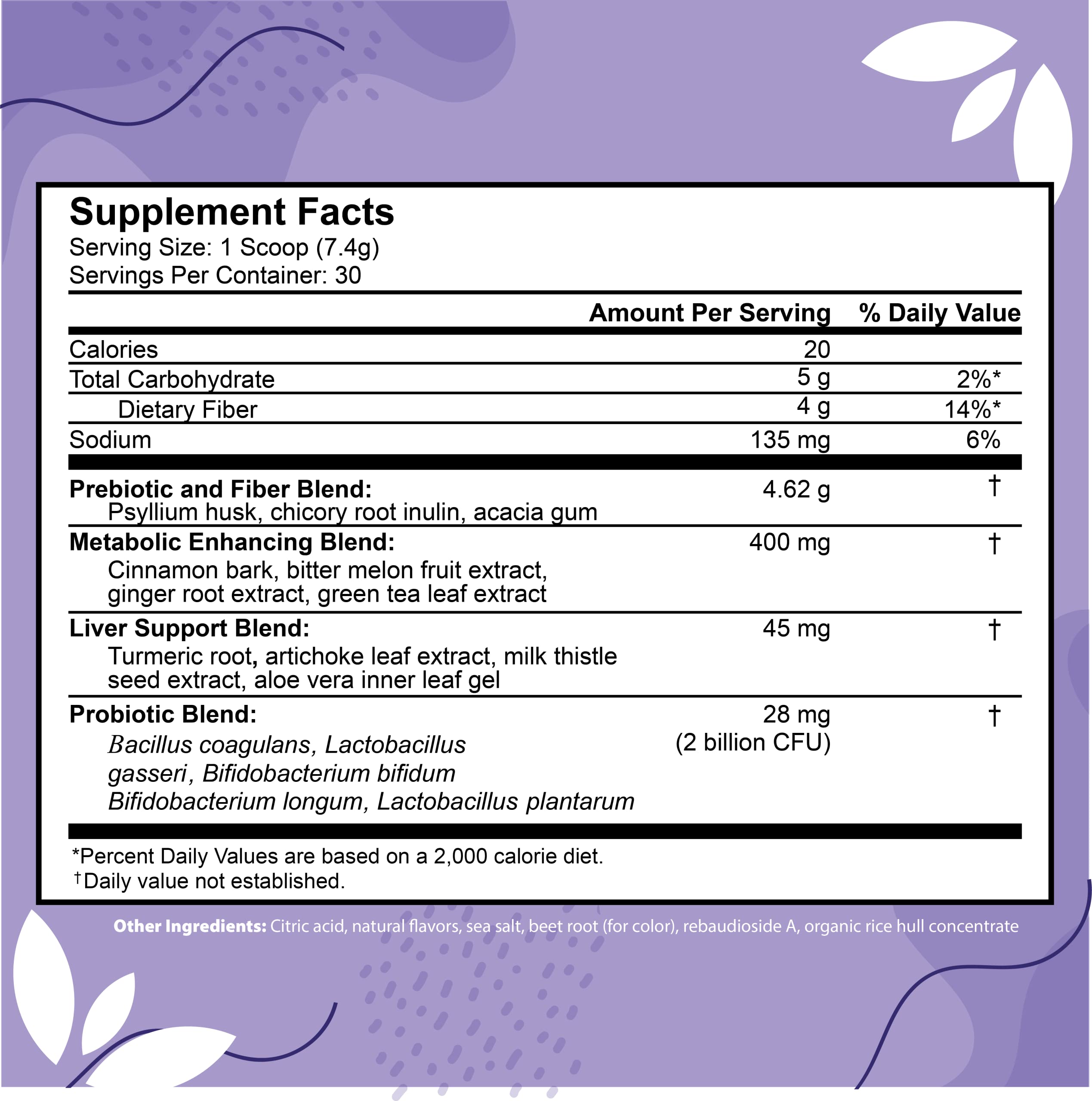 COLON SWEEP measuring scoop for easy daily fiber intake.