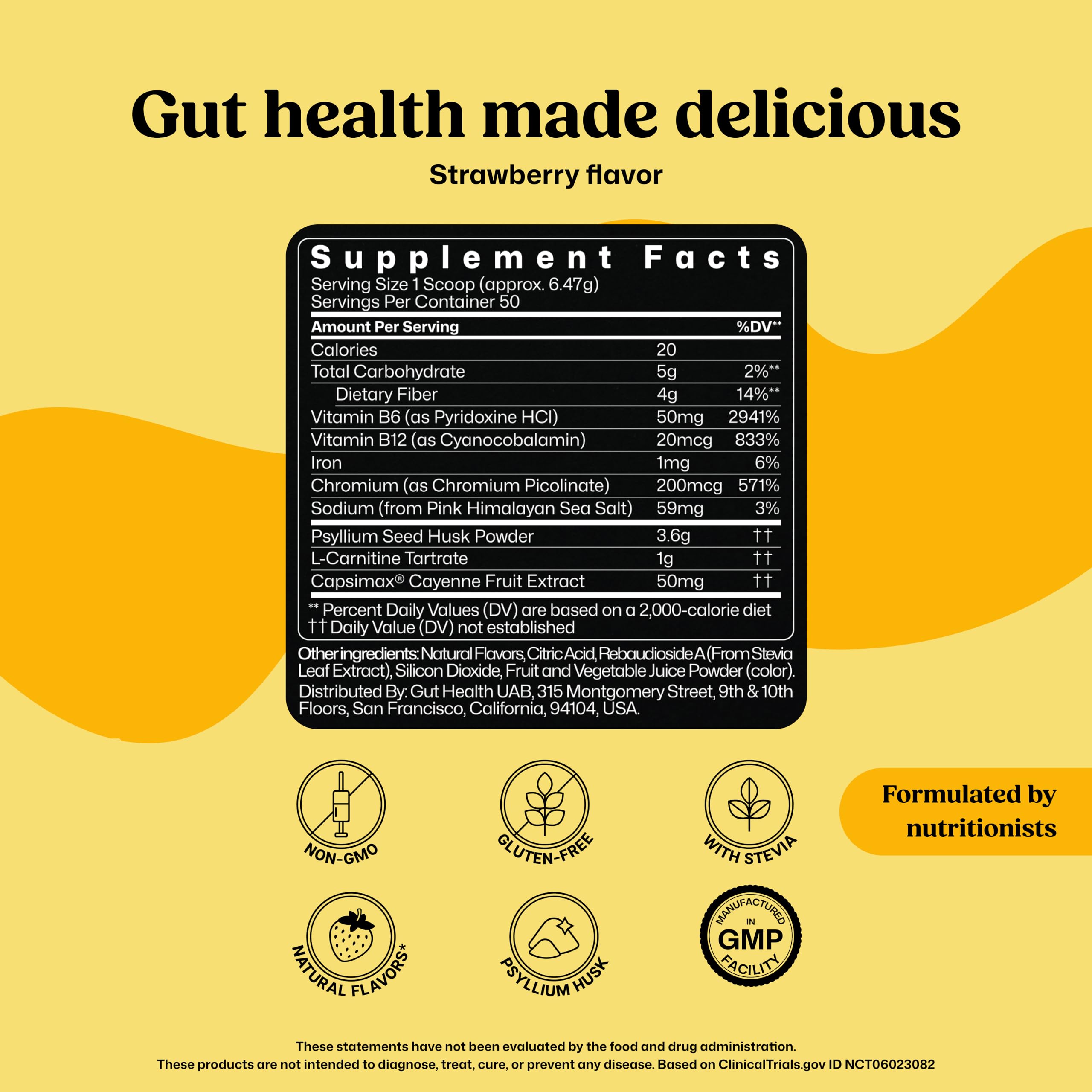 ColonBroom psyllium husk powder close-up supports fiber intake and digestion.