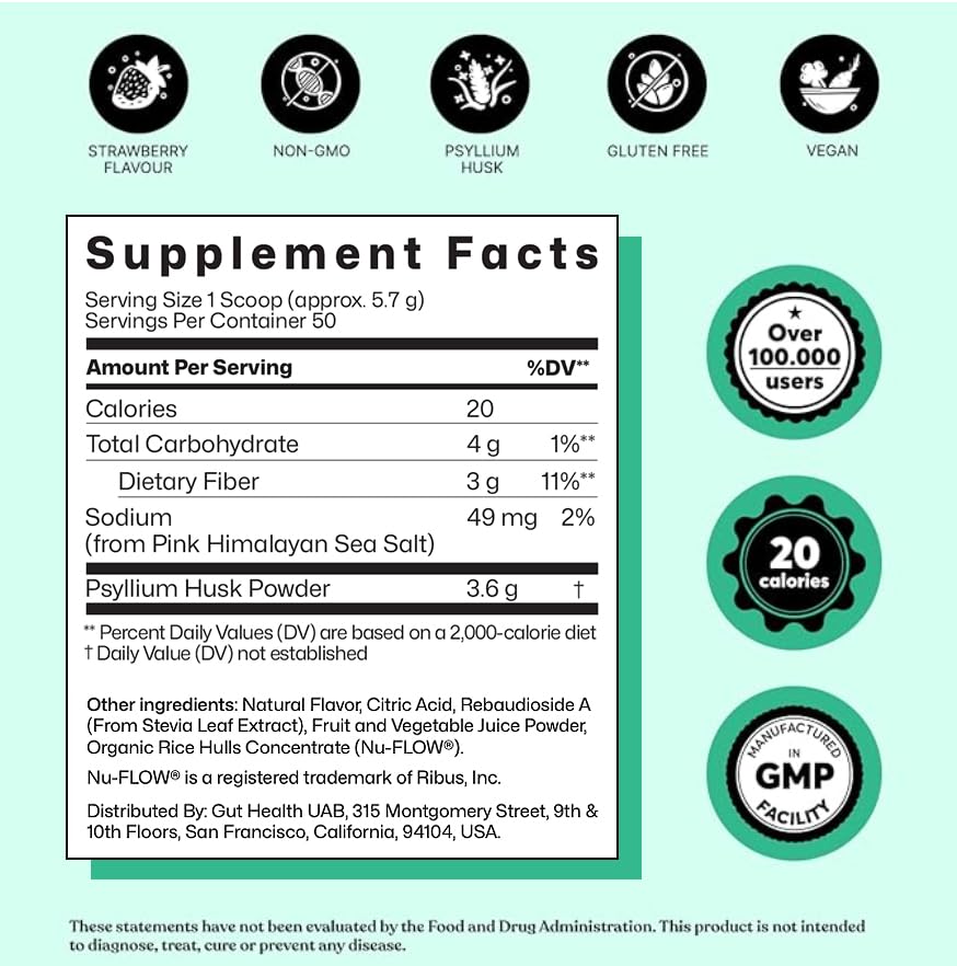 ColonBroom strawberry drink ready to serve for a fiber boost