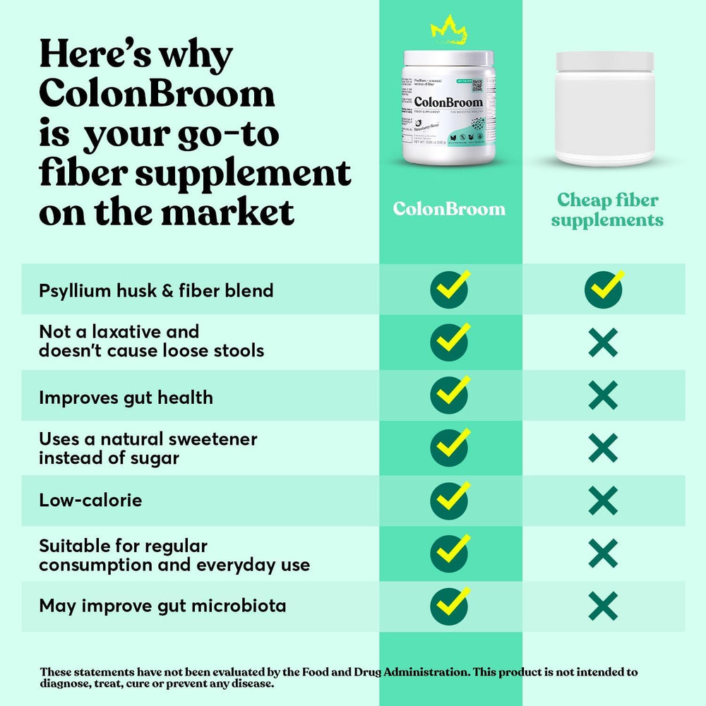 ColonBroom USA blended label illustrating quality manufacturing