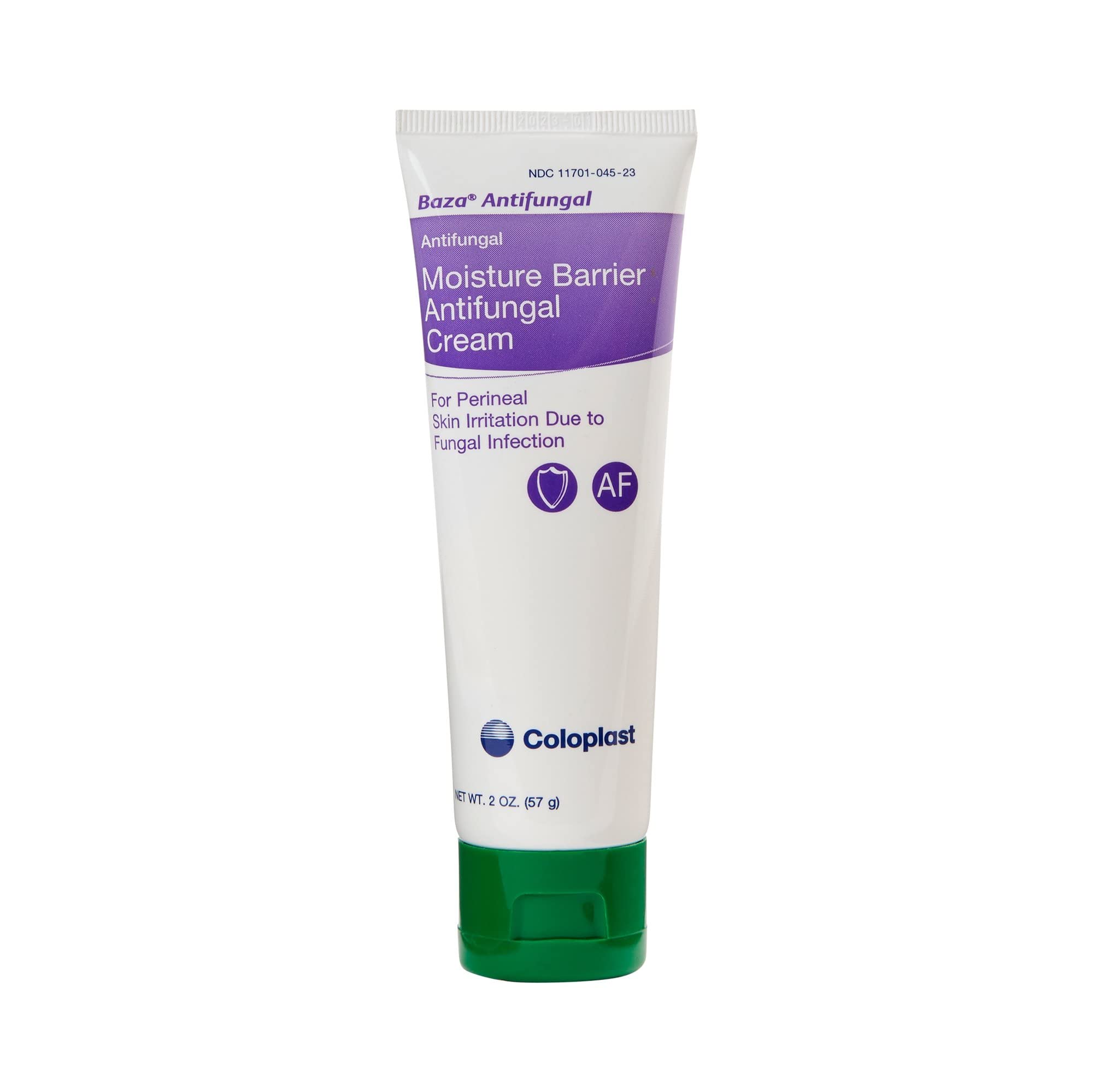Coloplast Baza antifungal cream in a 2 oz tube for on-the-go fungal care