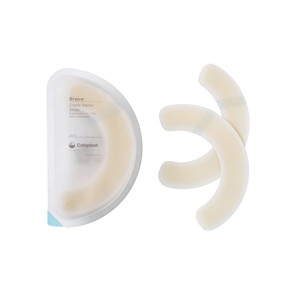 Coloplast Brava barrier strips absorb moisture to stay skin-friendly.