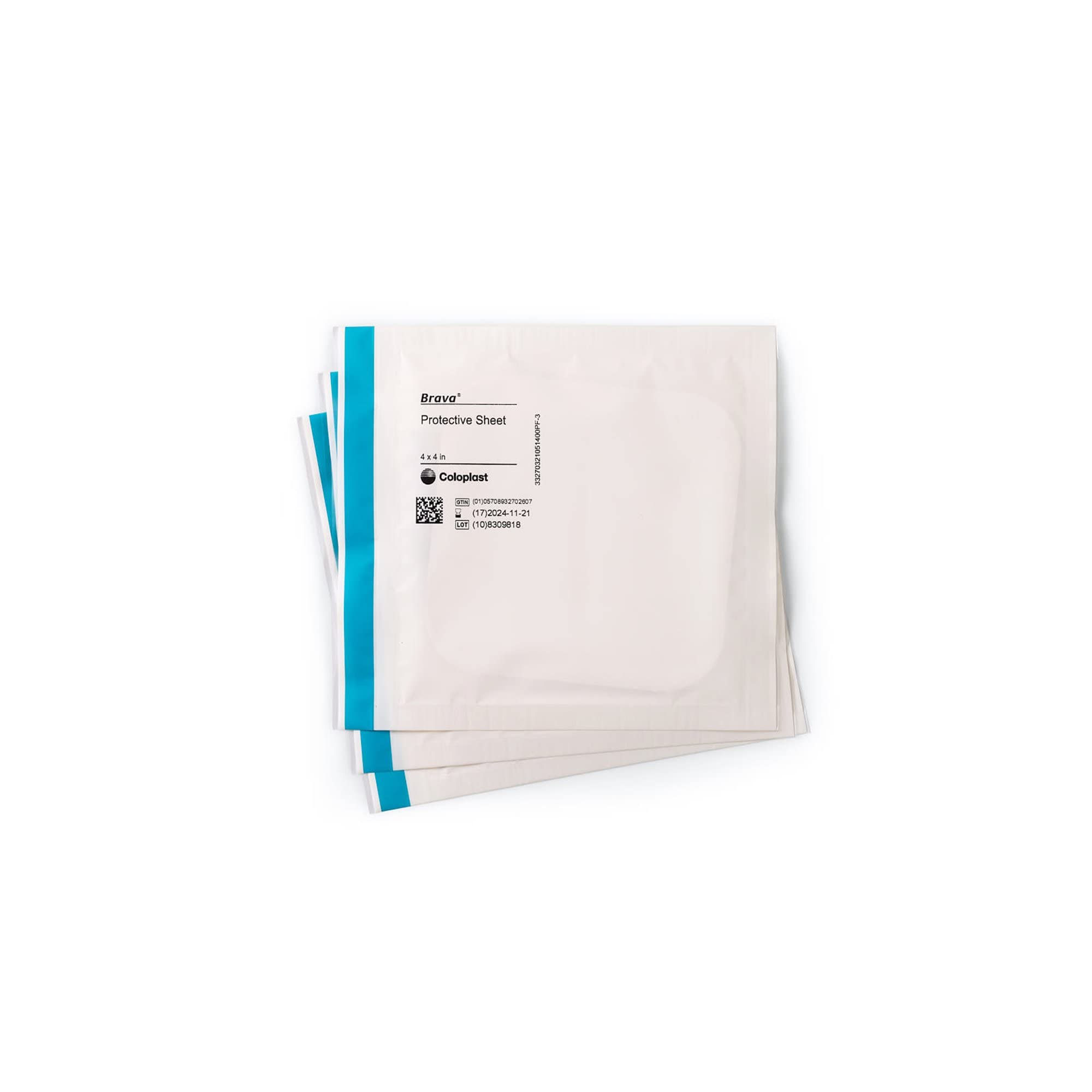 Coloplast Brava sheet tested for reliable adhesion on challenging skin.