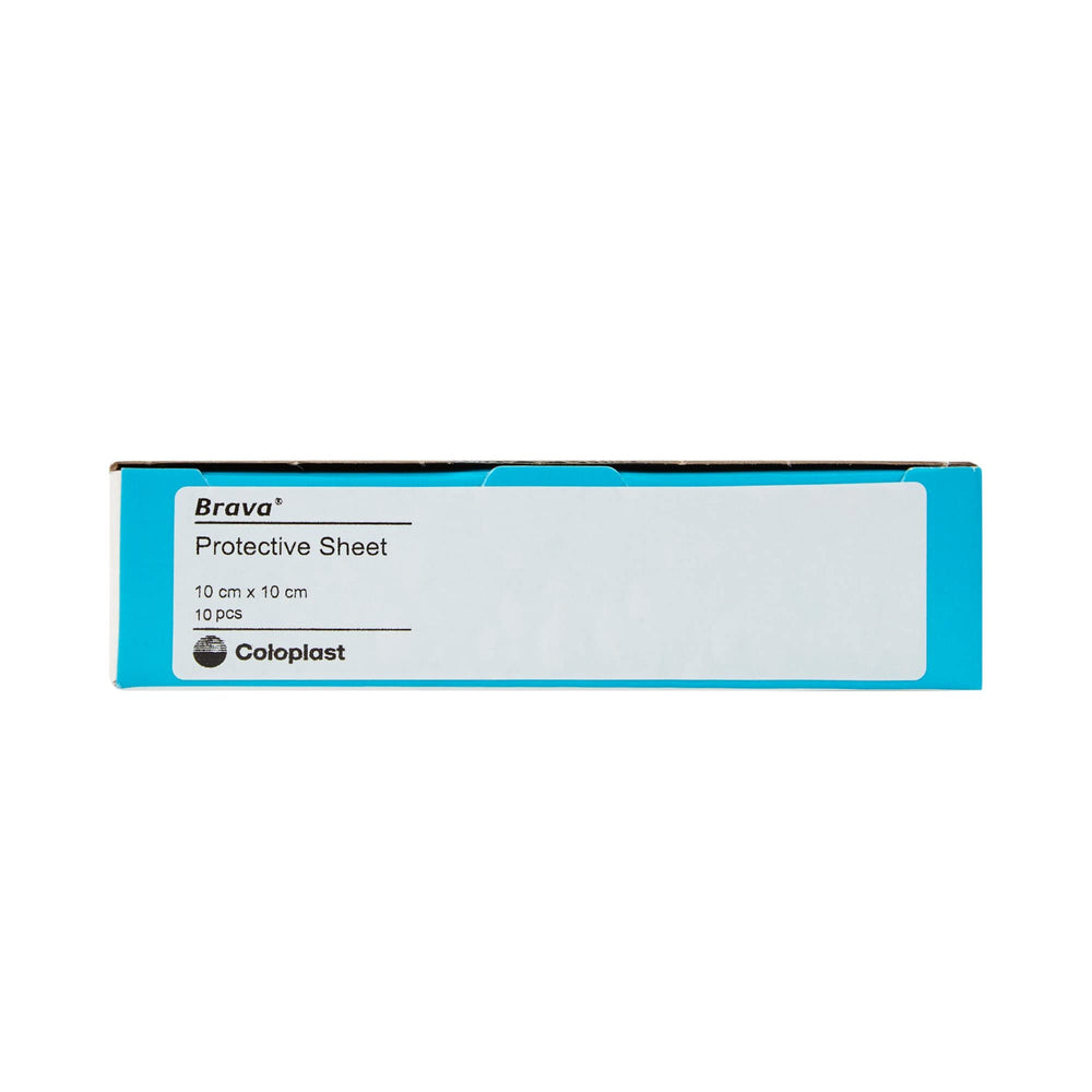Coloplast Brava sheet provides extended coverage around the stoma area.