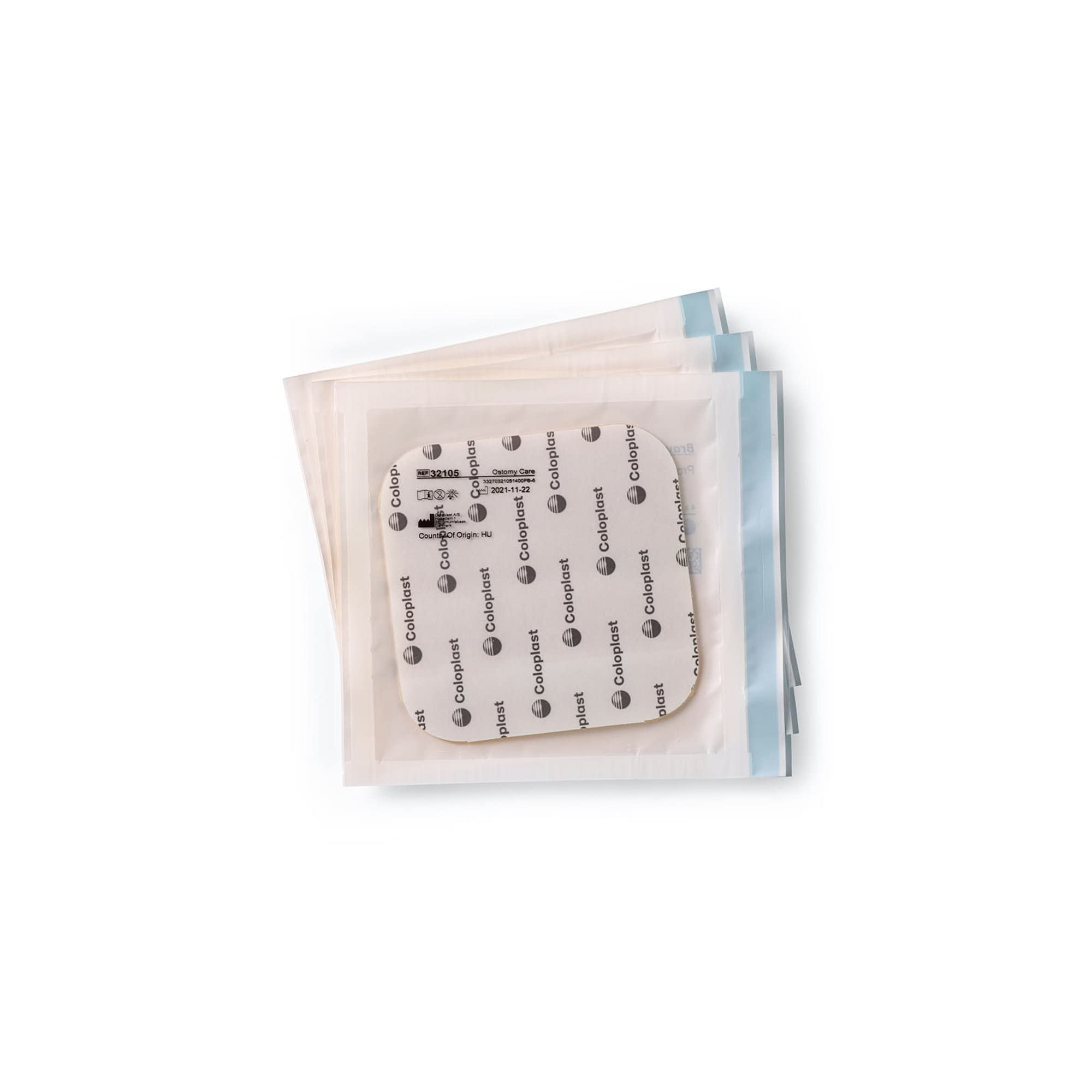 Coloplast Brava easy-apply sheet demonstrated for quick setup around stoma.