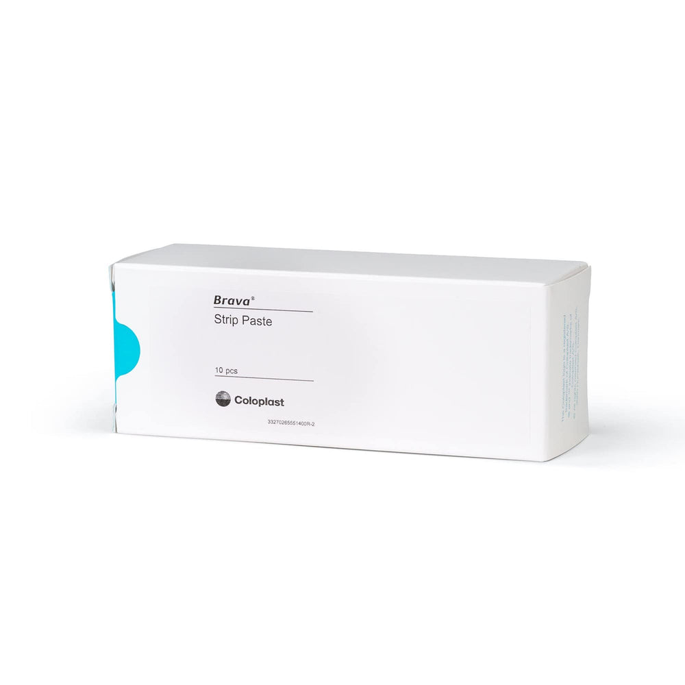 Coloplast Brava Strip Paste usage-application demonstrates easy-to-apply consistency.