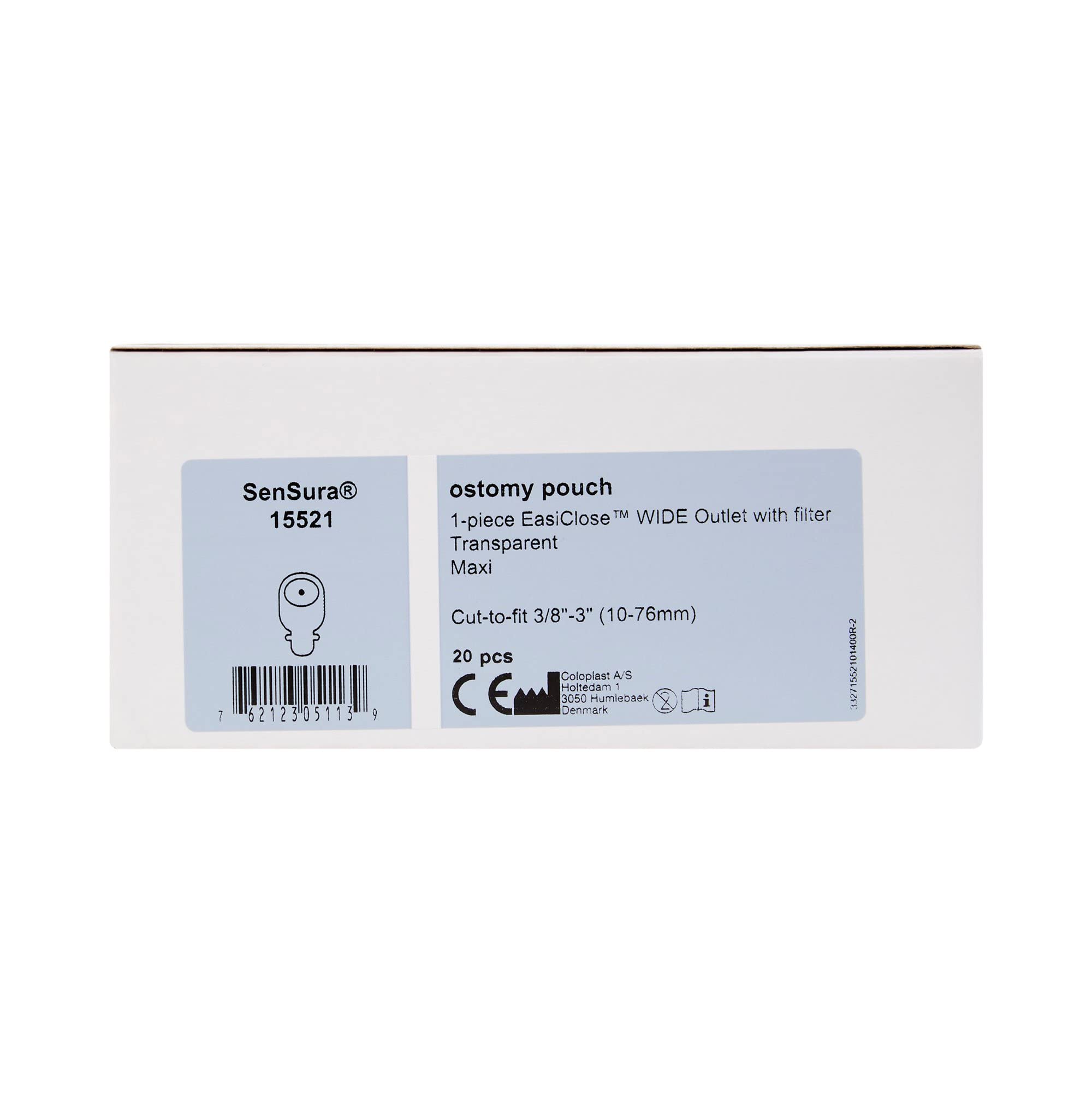 Coloplast Sensura 15521 removal ear enables residue-free layer removal.